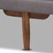 Baxton Studio Marit Mid-Century Grey Upholstered Walnut Finished Wood Daybed 158-9617 - alternate 3